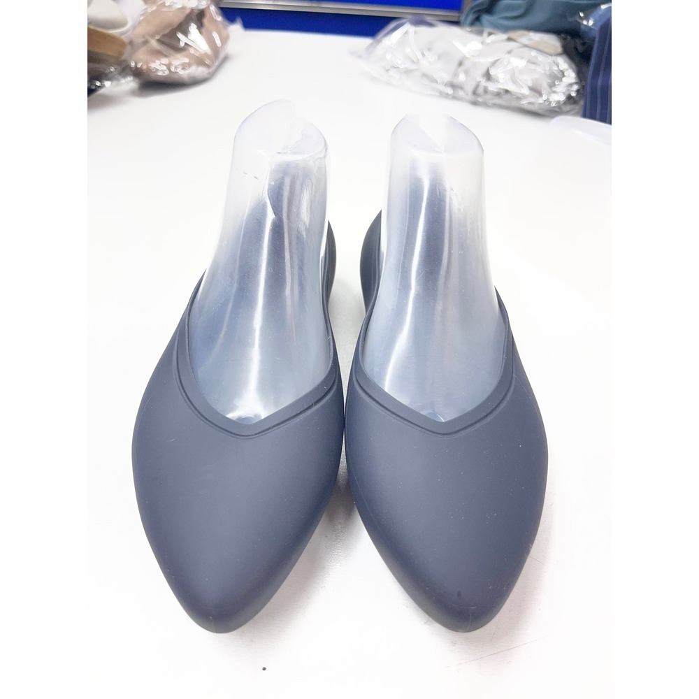 Crocs Sienna Pointed Toe Flats Navy Blue Women 8 Slip On Comfort Ballet Shoes